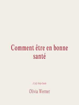 cover image of Comment être en bonne santé
